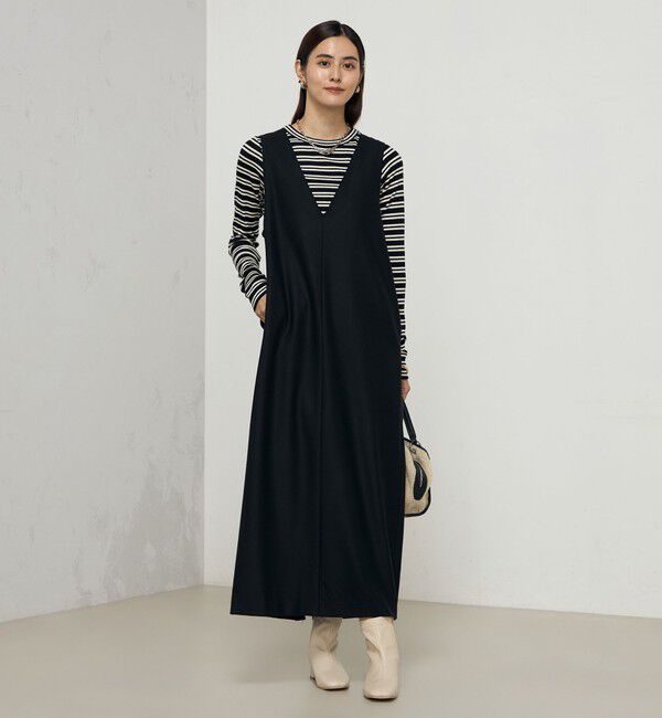 NOLLEY'S「《セットアップ対応》ウォッシャブル両面起毛2WAYワンピース」|ワンピース|