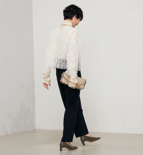 NOLLEY'S「《セットアップ対応》ウォッシャブルBrocheレース2WAYブラウス」|シャツ・ブラウス|