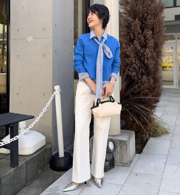 Rie Miller「【RM denim】センタープレスハイウエストデニム」|デニム|