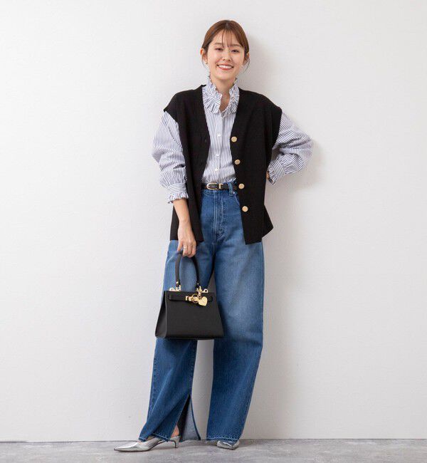 NOLLEY'S sophi「《手洗い可能》《オールシーズン/セットアップ対応》ラメ総針ニットジレ」|ニット・セーター|