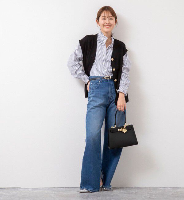 NOLLEY'S sophi「《手洗い可能》《オールシーズン/セットアップ対応》ラメ総針ニットジレ」|ニット・セーター|