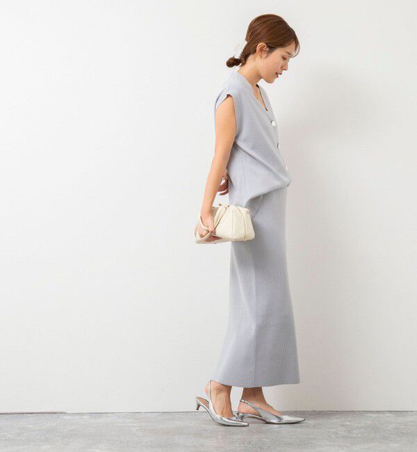 NOLLEY'S sophi「《手洗い可能》《オールシーズン/セットアップ対応》ラメ総針ニットジレ」|ニット・セーター|