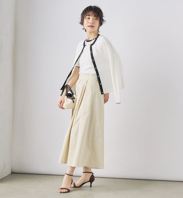 NOLLEY'S sophi「《アンサンブル対応》《手洗い可能》マルチファンクションクルーネックカーディガン」|カーディガン|