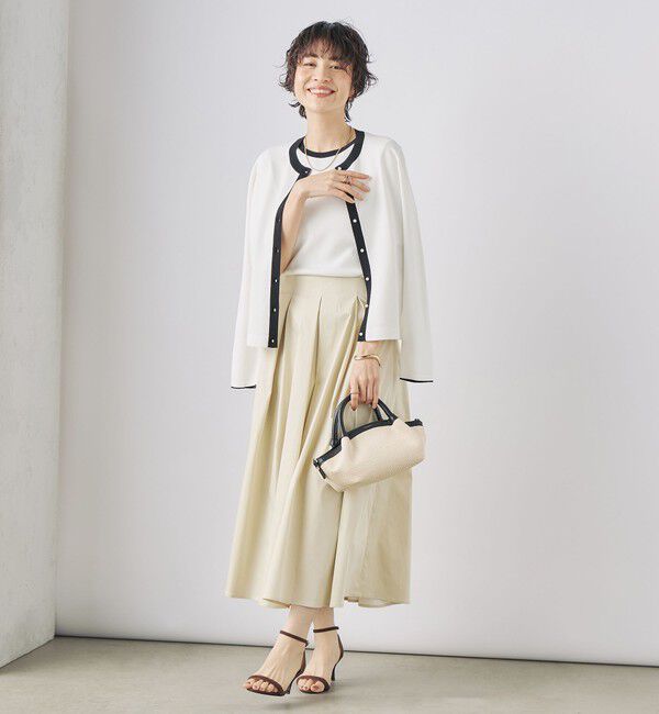 NOLLEY'S sophi「《アンサンブル対応》《手洗い可能》マルチファンクションクルーネックカーディガン」|カーディガン|