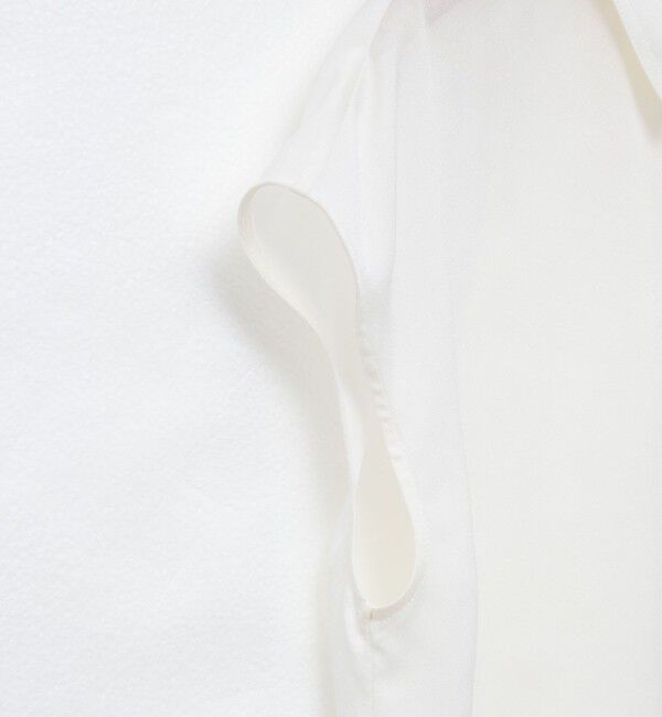 NOLLEY'S「裾リブサテンシフォンフレンチシャツ」|シャツ・ブラウス|