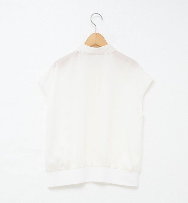 NOLLEY'S「裾リブサテンシフォンフレンチシャツ」|シャツ・ブラウス|