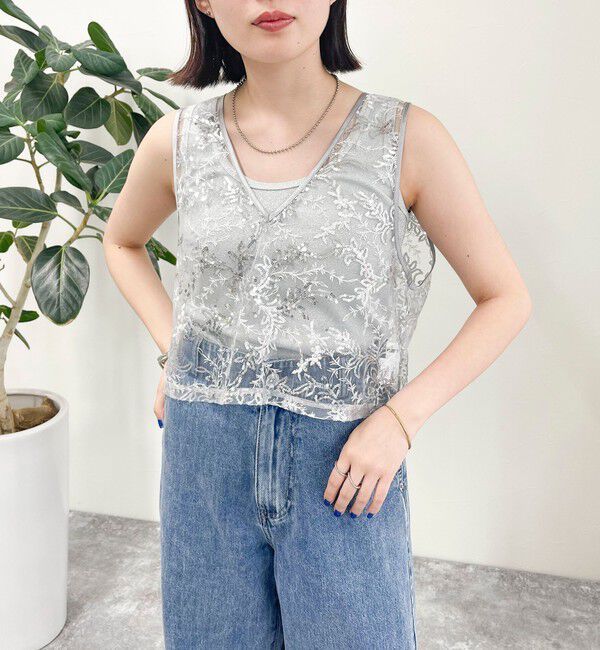 fredy emue「キラキラ2WAYベスト」|ベスト・ジレ|