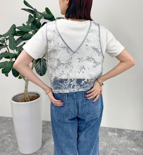 fredy emue「キラキラ2WAYベスト」|ベスト・ジレ|