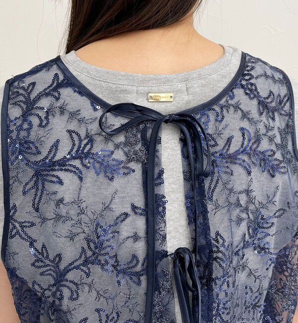 fredy emue「キラキラ2WAYベスト」|ベスト・ジレ|