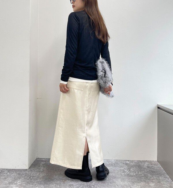 fredy emue「マルチファブリック タイトスカート」|スカート|