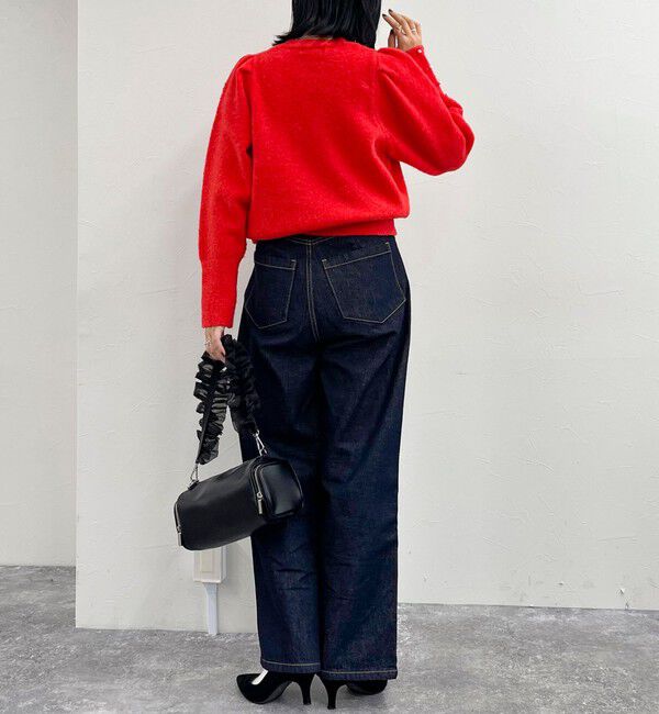 fredy emue「袖ボリュームパール付きニットプルオーバー」|ニット・セーター|