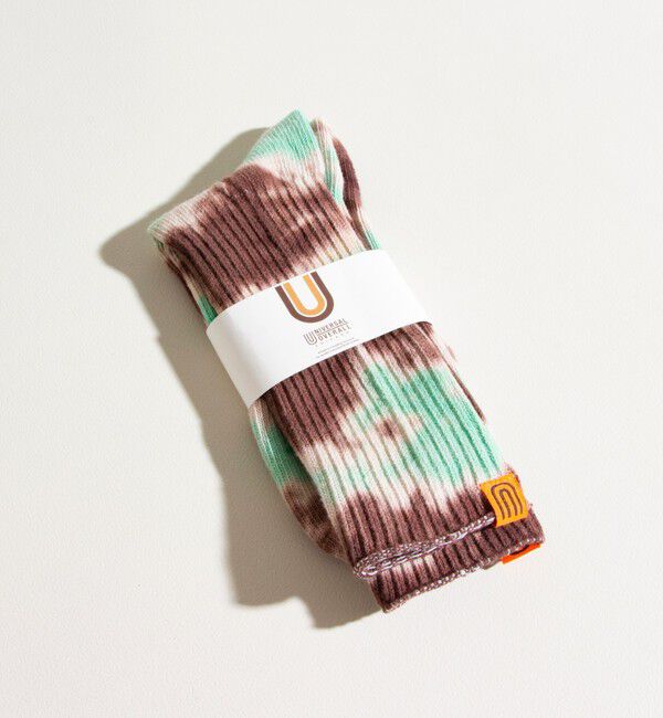 GLOSTER「【UNIVERSAL OVERALL/ユニバーサルオーバーオール】タイダイ柄リブソックス」|ソックス|