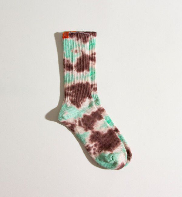 GLOSTER「【UNIVERSAL OVERALL/ユニバーサルオーバーオール】タイダイ柄リブソックス」|ソックス|