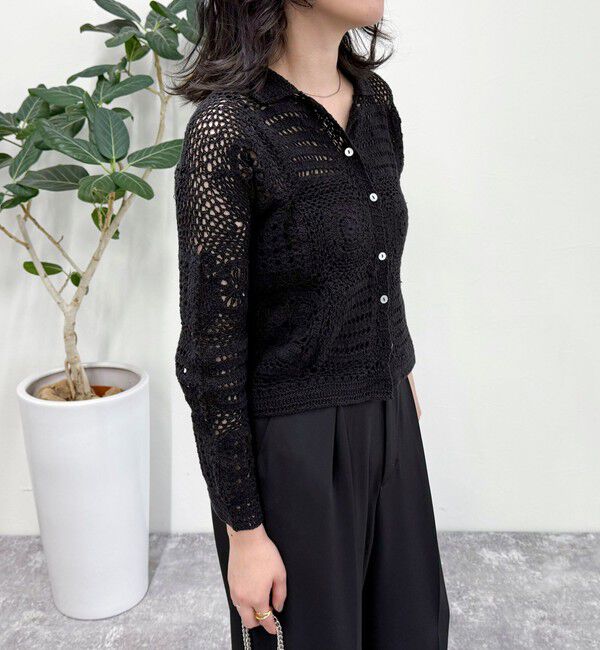 fredy emue「MADE INDIA クロシェ編みカーディガン」|カーディガン|