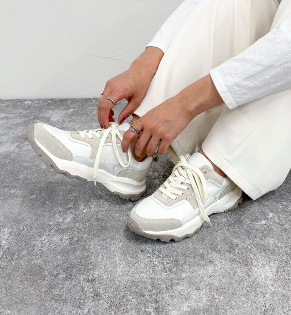 fredy emue「【atelier brugge/アトリエブルージュ】 ライトソール微配色スニーカー」|スニーカー|