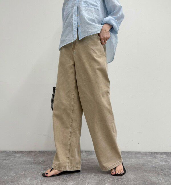 fredy emue「ブリーチデニム５ポケイージーパンツ」|デニム|
