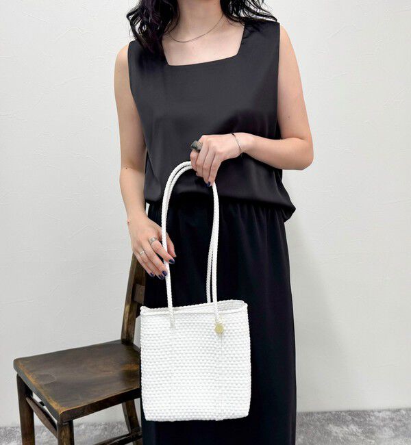 fredy emue「【Letra/レトラ】メルカドボックスロングハンドルバッグ」|かごバッグ|