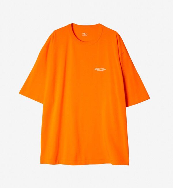 GLOSTER「【ARMY TWILL/アーミーツイル】30/2 OE Half Sleeve T プリントTシャツ」|Tシャツ・カットソー|オレンジ