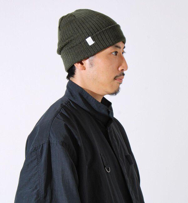 GLOSTER「【リバーシブル仕様】【UNISEX】halo commodity 別注 ストラタスケーブルワッチ」|ニット帽|