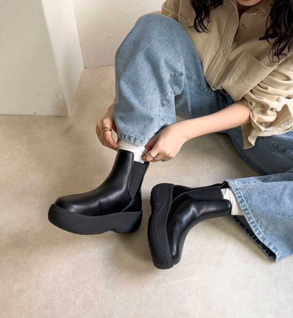 fredy emue「【SHAKA/シャカ】 CHELSEA BOOTIE EVOL CHUNKY」|ロングブーツ|