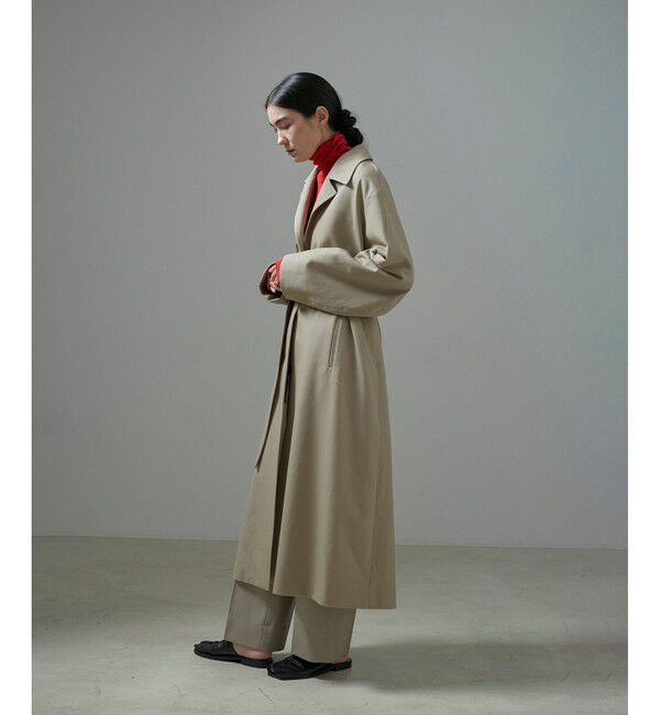 SALON adam et rope'「VISTO WOOL GABA スタンドカラーコート」|ステンカラーコート|