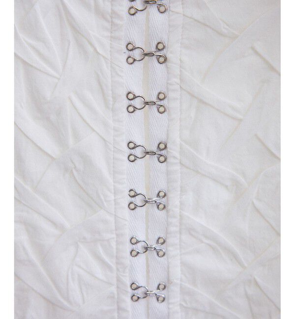 SALON adam et rope'「【WEB限定】ハンドスモッキングジレ / ベスト」|ベスト・ジレ|