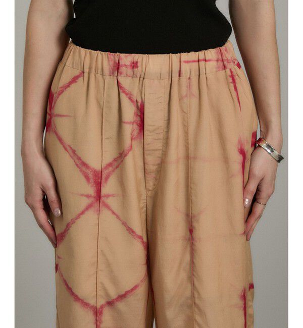 SALON adam et rope'「タイダイイージーパンツ」|チノ|