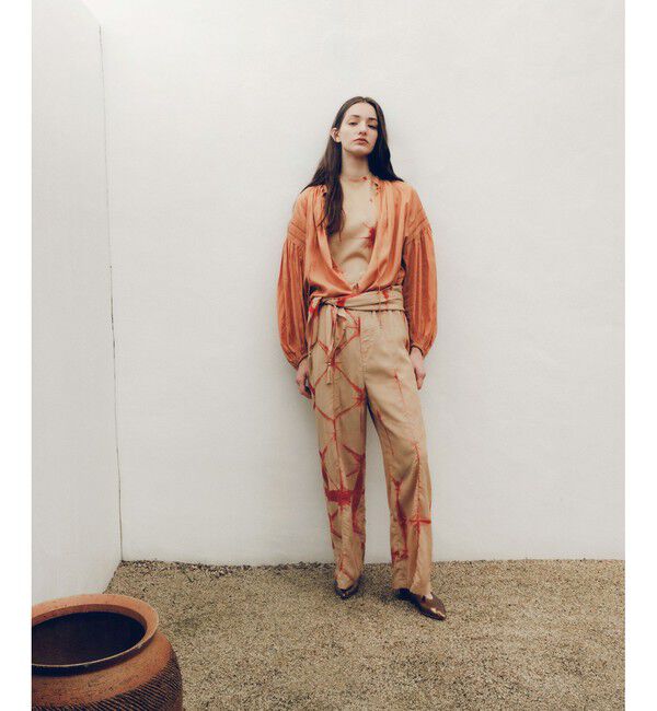 SALON adam et rope'「タイダイイージーパンツ」|チノ|