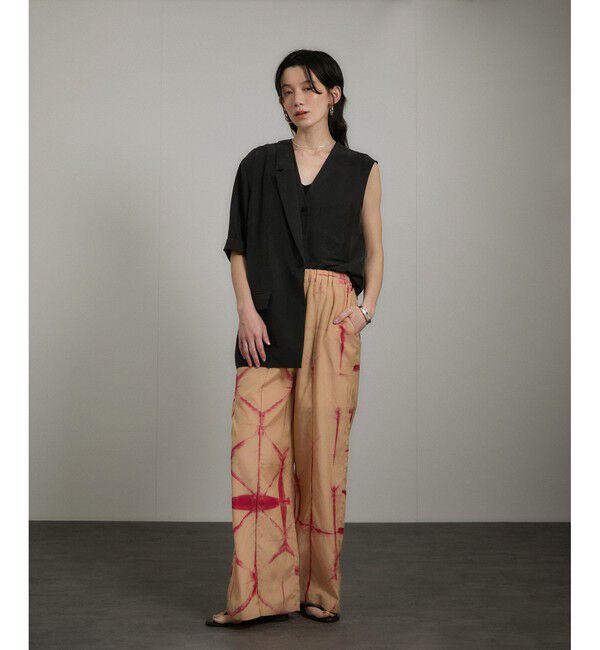 SALON adam et rope'「タイダイイージーパンツ」|チノ|