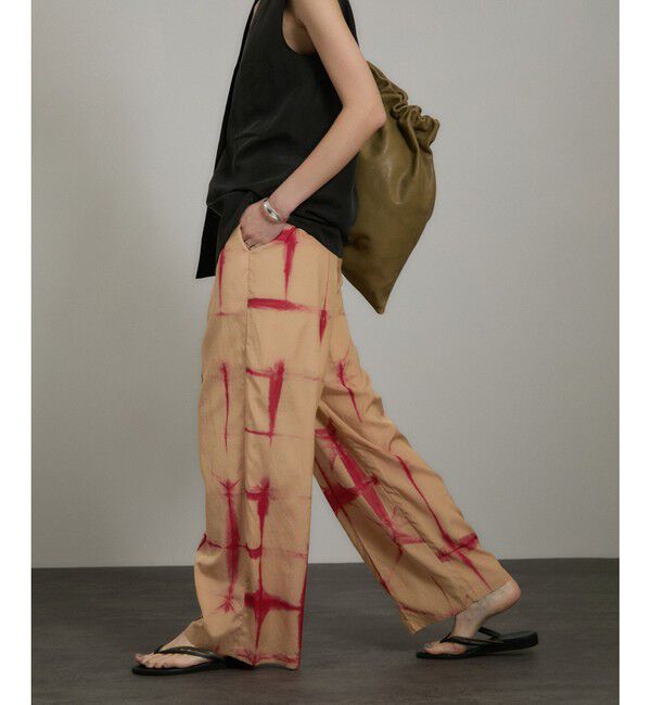 SALON adam et rope'「タイダイイージーパンツ」|チノ|