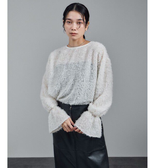 SALON adam et rope'「【WEB限定】2WAYレイユールジャガードブラウス」|シャツ・ブラウス|