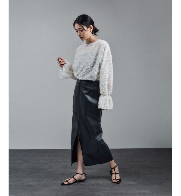 SALON adam et rope'「【WEB限定】2WAYレイユールジャガードブラウス」|シャツ・ブラウス|