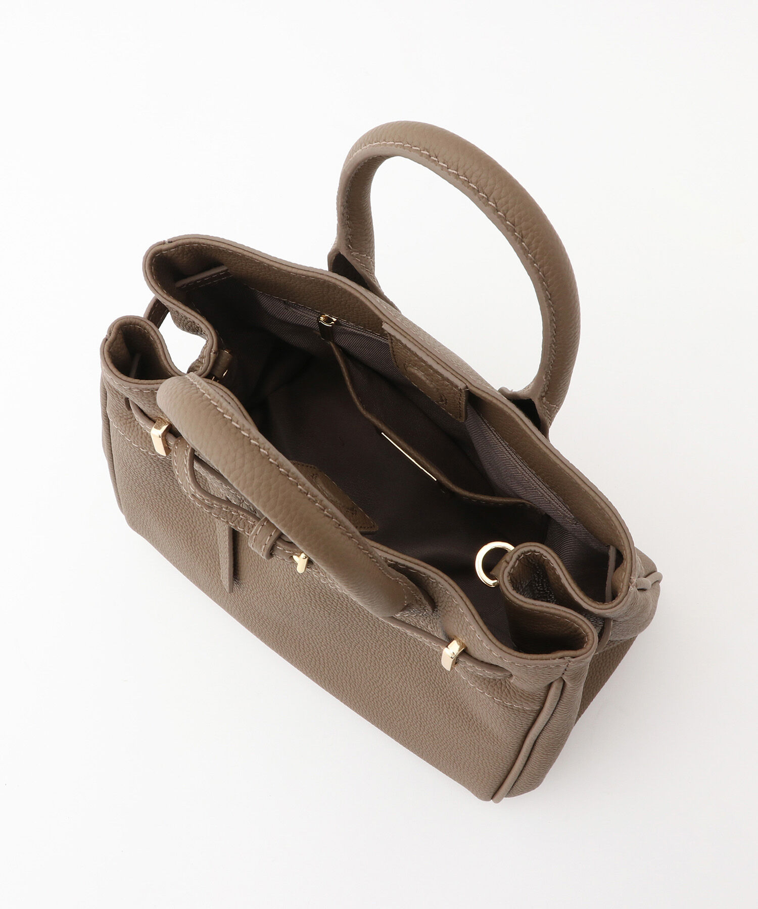 ROPE「リアルレザーナローベルトミドルバッグ」|ハンドバッグ|