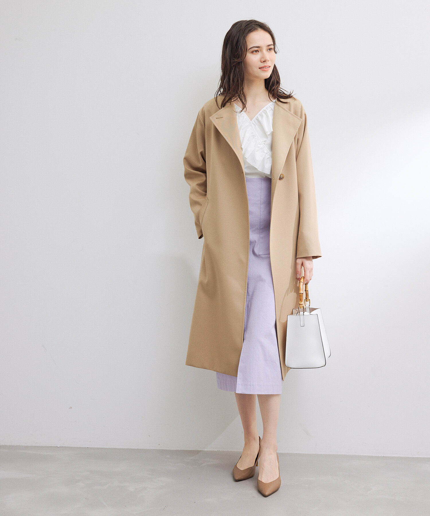 ROPE「カシュクールラッフルブラウス」|シャツ・ブラウス|