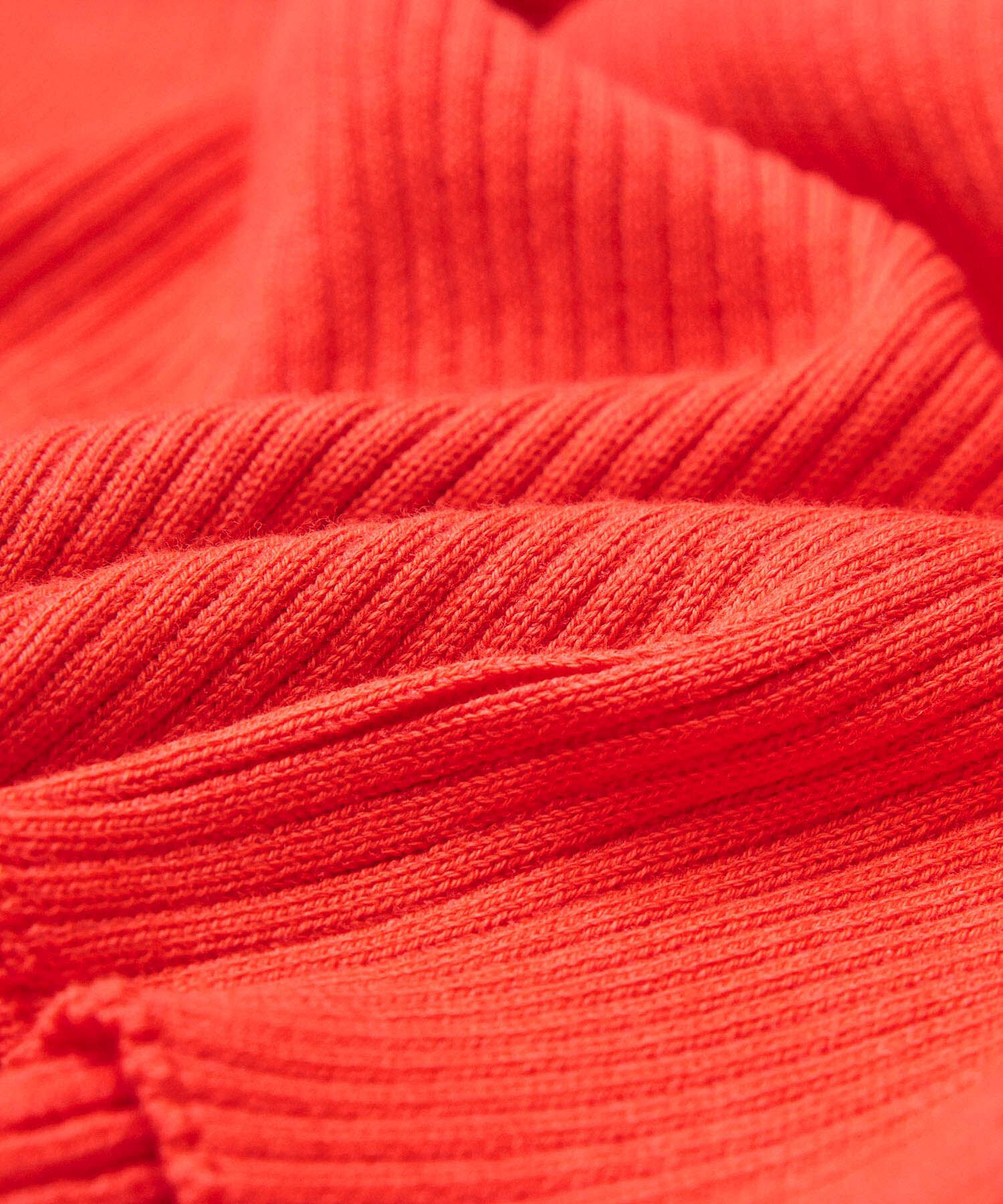 ROPE「【洗える】スクエアネック8分袖コットンリブニット」|Tシャツ・カットソー|