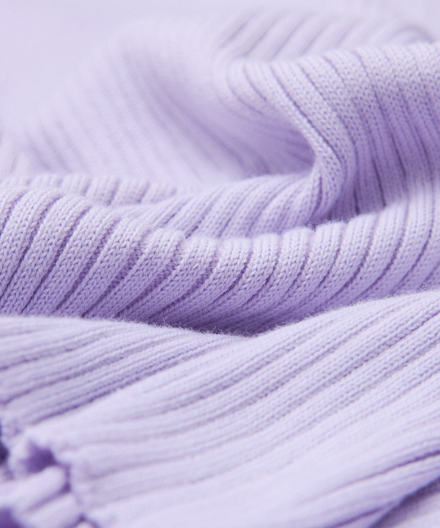 ROPE「【洗える】スクエアネック8分袖コットンリブニット」|Tシャツ・カットソー|