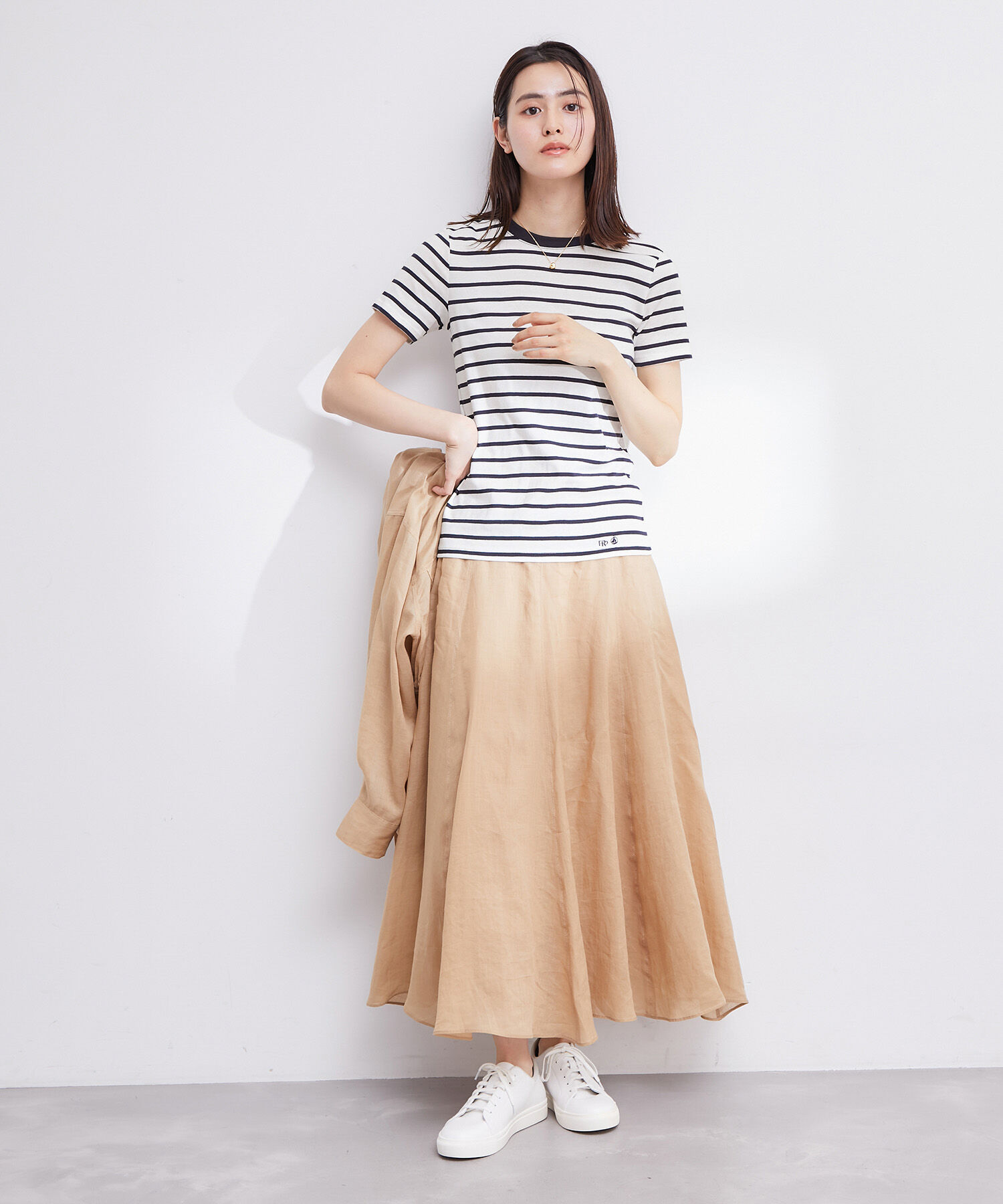 ROPE「【PETIT BATEAU（プチバトー）&times;ROPE'】ラウンドネックTEE」|Tシャツ・カットソー|