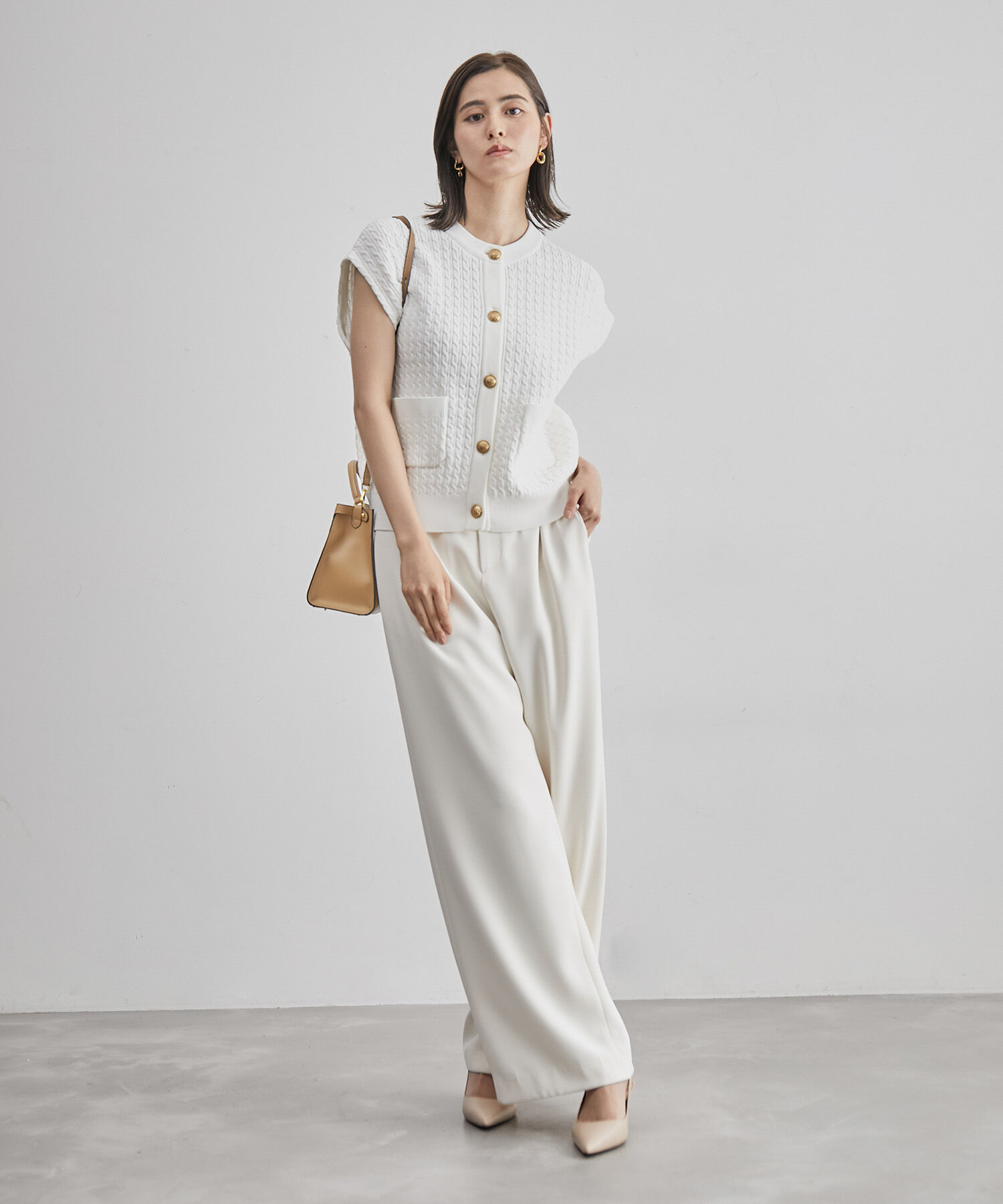 ROPE「ワンハンドルトップメタルミニバッグ」|ショルダー・メッセンジャー|