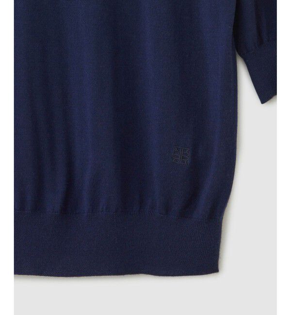 ROPE「SUPER160'sメリノウール半袖ニット【ロロ・ピアーナ社製ウール使用】/アンサンブル対応」|ニット・セーター|