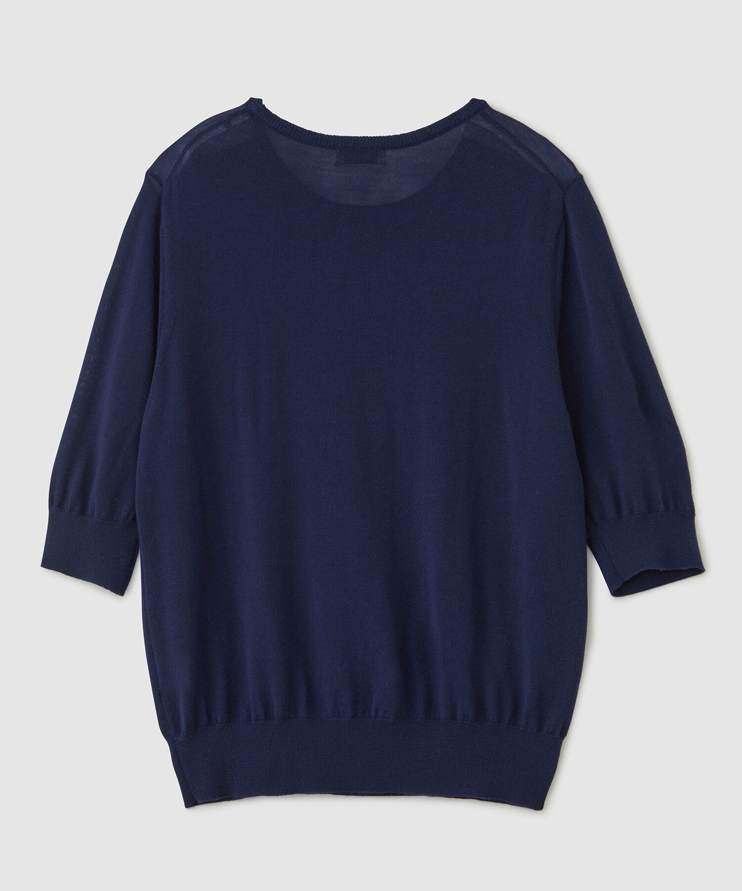 ROPE「SUPER160'sメリノウール半袖ニット【ロロ・ピアーナ社製ウール使用】/アンサンブル対応」|ニット・セーター|