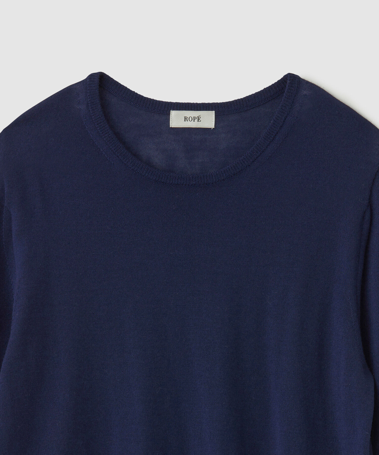 ROPE「SUPER160'sメリノウール半袖ニット【ロロ・ピアーナ社製ウール使用】/アンサンブル対応」|ニット・セーター|