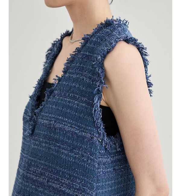 ROPE「 【GIOLICA（ジオリカ）】別注TWEED V OP（ワンピース）」|ワンピース|