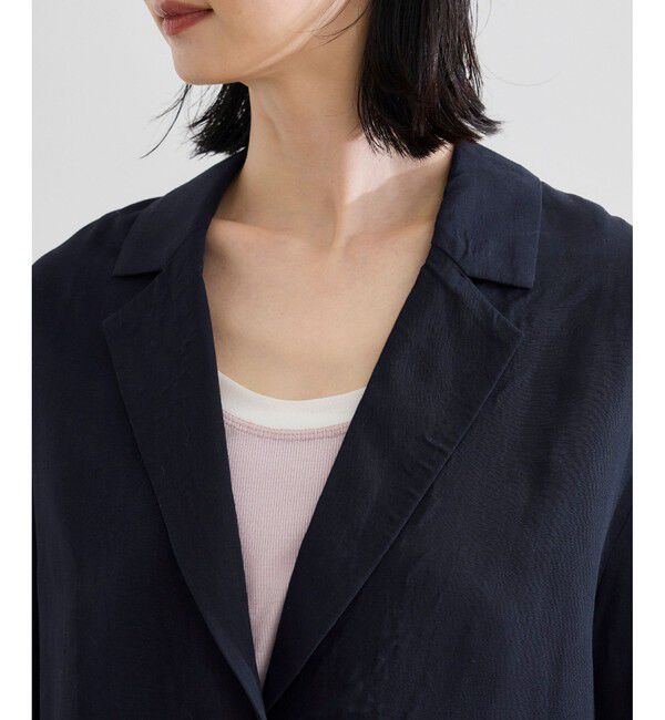 ROPE「レーヨンリネン ライトジャケット【セットアップパンツ・ワンピース対応】」|テーラードジャケット|