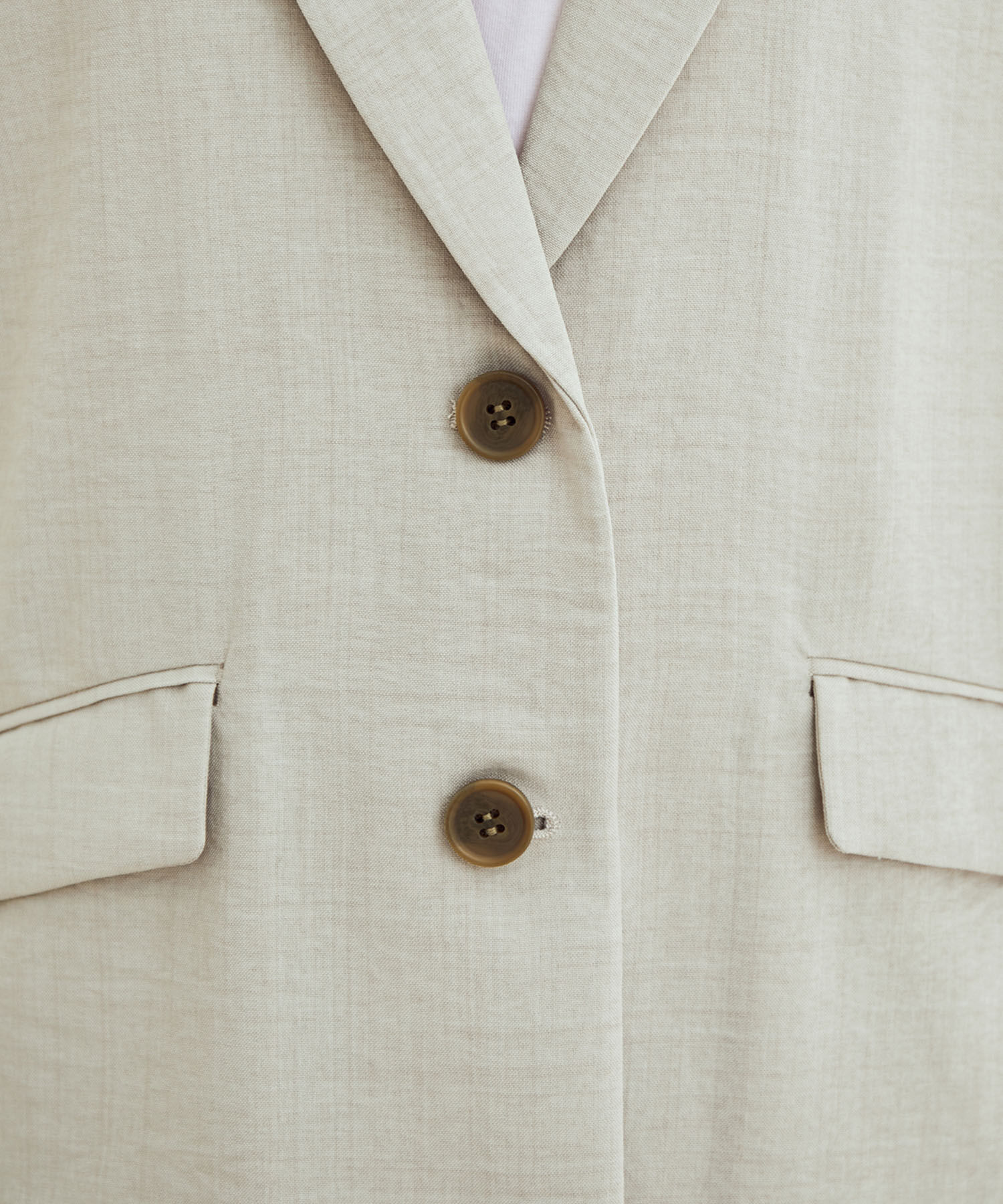 VIS「【セットアップ対応】リネンライクハーフスリーブジャケット【sustainable】」|テーラードジャケット|