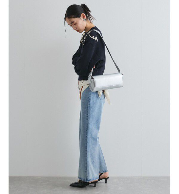 VIS「リーフコード刺繍ニットプルオーバー」|ニット・セーター|