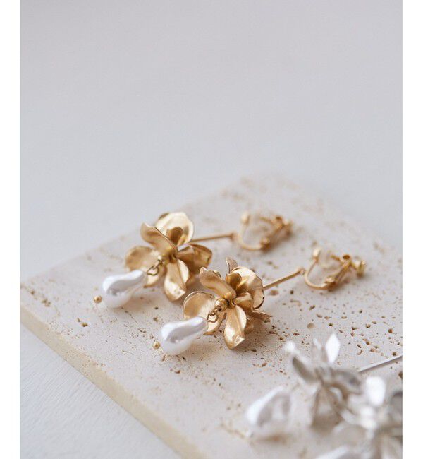 VIS「メタルフラワーイヤリング」|イヤリング|