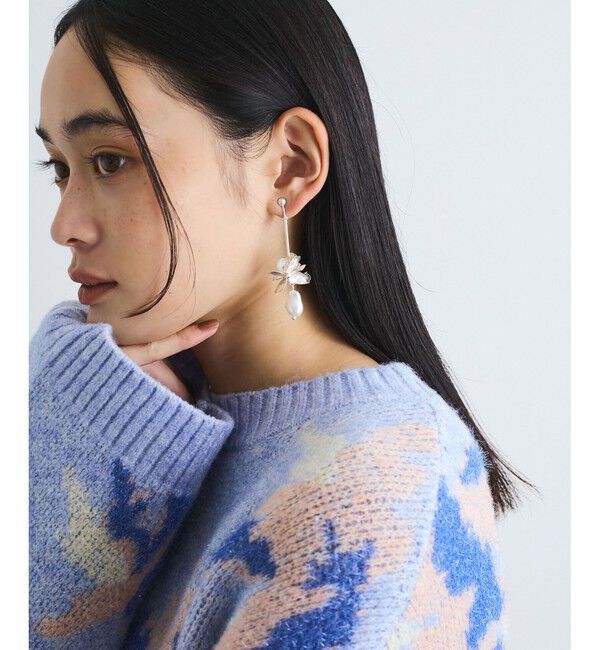 VIS「メタルフラワーイヤリング」|イヤリング|