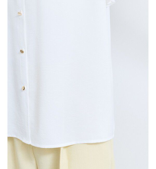 VIS「【接触冷感】エステルローンソフトタッチギャザーブラウス/通勤対応【WEB限定】」|シャツ・ブラウス|