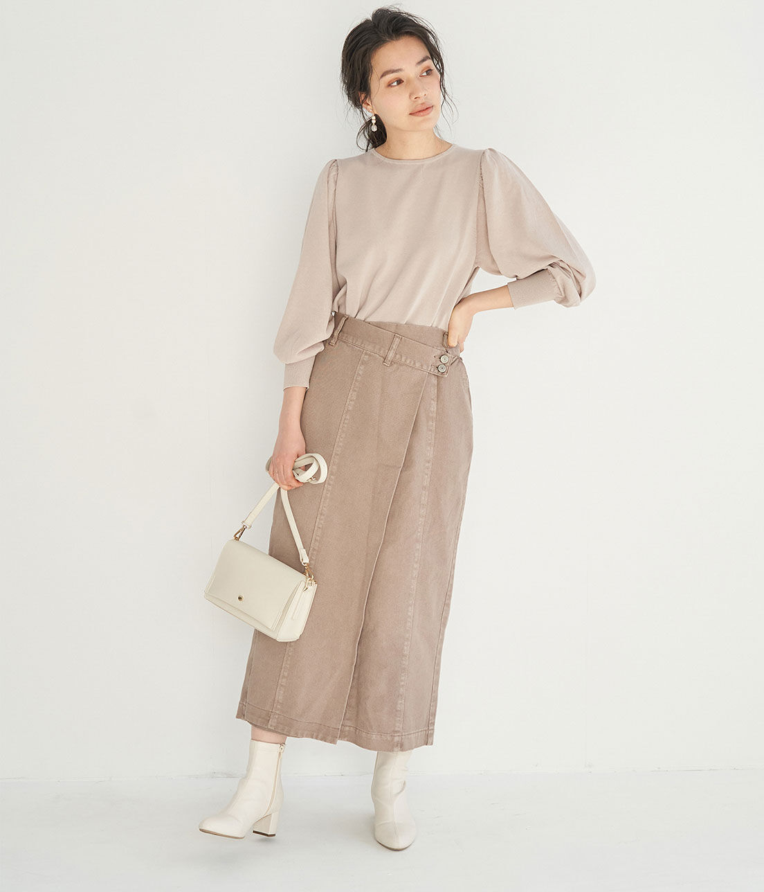 Rope&rsquo;Picnic「【emur】シアー袖コンシャスニット」|ニット・セーター|