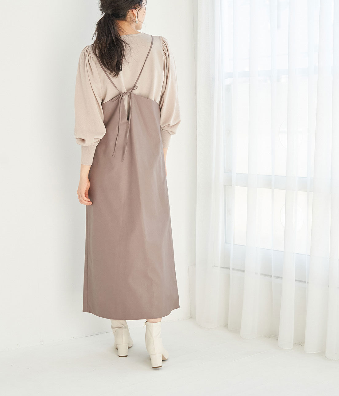 Rope&rsquo;Picnic「【emur】シアー袖コンシャスニット」|ニット・セーター|